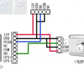 電控鎖的接線方法；分別有V+和GND，及L+和L-